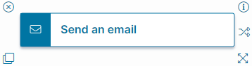Image of the Send an Email Quick Action Block.